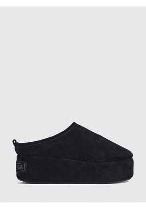 BALENCIAGA Alaska Suede Platform Mules with Shearling Lining