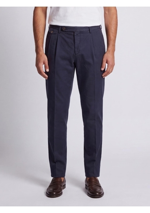 BRIGLIA 1949 Slim Fit Chinos in a Cotton and Linen Blend