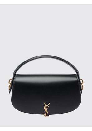 SAINT LAURENT Voltaire Smooth Leather Handbag with YSL Monogram Buckle