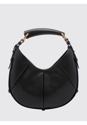 SAINT LAURENT Small Mombasa Hobo Bag in Leather with Sculptural Handle