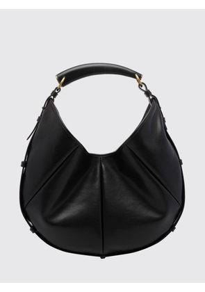 SAINT LAURENT Medium Mombasa Hobo Bag in Leather with Sculptural Handle