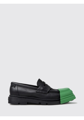 CAMPER Junction Bicolor Smooth Calfskin Loafers with Serrated Sole