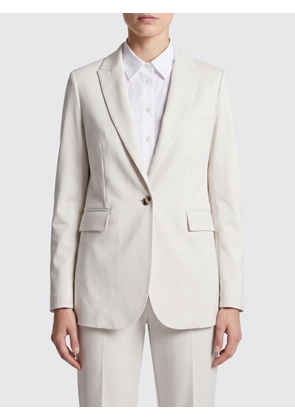 CIRCOLO 1901 Single-Breasted Cropped Cotton Blazer with Lapels