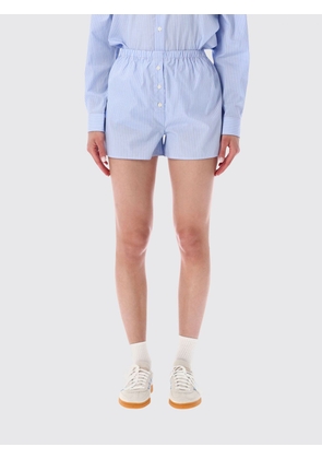 SPORTY & RICH Shorts Woman color Blue