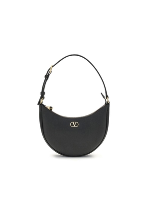 Valentino Garavani Black Calf Leather Bos Taurus Shoulder Bag