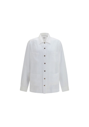 Brunello Cucinelli White Linen Shirt - XXL