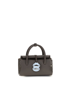 Zanellato Brown Calf Leather Bos Taurus Handbag