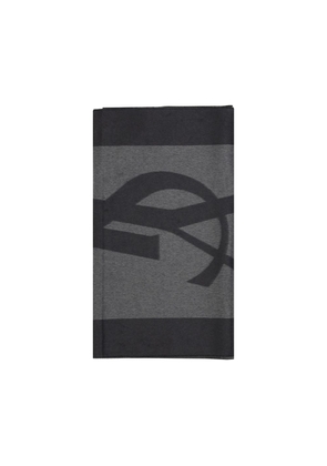 Saint Laurent Gray Silk Scarf