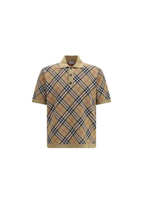 Burberry Beige Cotton Polo Shirt - L