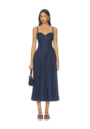 Free People Another Season Midi Dress in Navy. Size XS. Also in S, M, L, XL.