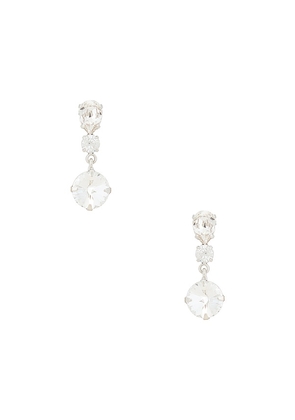 Jennifer Behr Trystan Earrings in Metallic Silver.