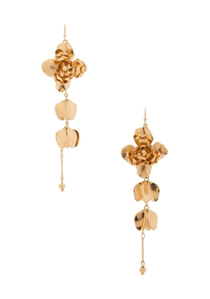 Lovers and Friends Rhea Earrings in Metallic Gold.