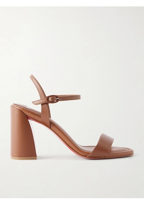 Christian Louboutin - Jane 85 Leather Sandals - Brown - IT35,IT36,IT36.5,IT37,IT37.5,IT38,IT38.5,IT39,IT39.5,IT40,IT40.5,IT41,IT41.5,IT42