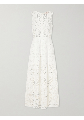 Emporio Sirenuse - Vivienne Brisé Cut-out Cotton Midi Dress - White - IT38,IT40,IT42,IT44,IT46,IT48,IT50
