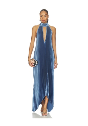 L'IDEE Opera Gown in Blue. Size 8/S. Also in 6/XS, 10/M, 12/L, 14/XL.