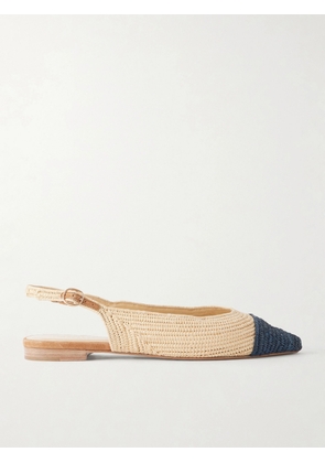 Gabriela Hearst - Strength Crocheted-raffia Ballet Flats - Neutrals - IT36,IT36.5,IT37,IT37.5,IT38,IT38.5,IT39,IT39.5,IT40,IT40.5,IT41,IT41.5,IT42