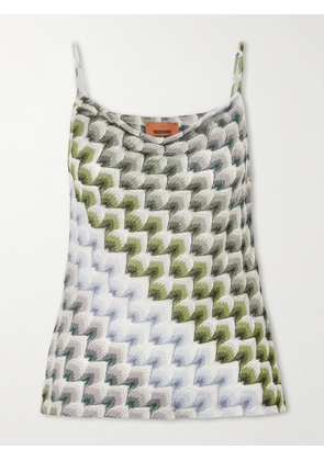 Missoni - Metallic Crochet-knit Tank - Multi - IT36,IT38,IT40,IT42,IT44,IT46,IT48