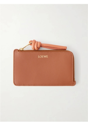 LOEWE - Knot Leather Cardholder - Brown - One size