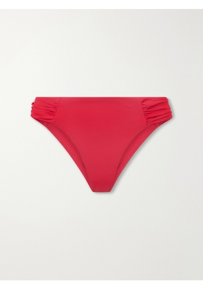 Away That Day - Cannes Ruched Bikini Briefs - Pink - x small,small,medium,large