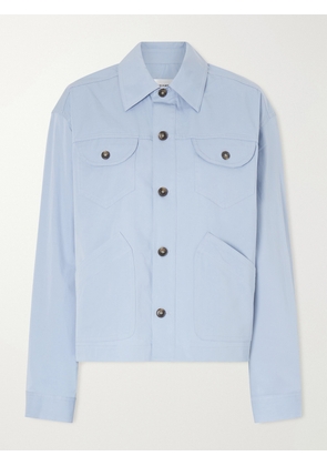 FRAME - The Utility Cotton-poplin Jacket - Blue - x small,small,medium,large,x large