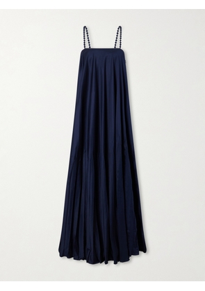 Andres Otalora - Asali Contigo Cotton-poplin Maxi Dress - Blue - US0,US2,US4,US6,US8,US10,US12