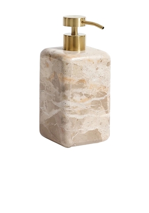 The Favorites Marble Soap And Lotion Dispenser in Cream.