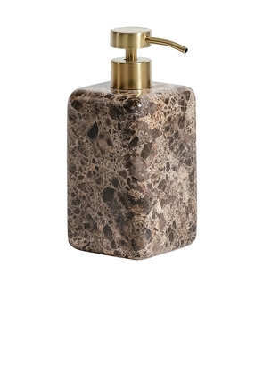 The Favorites Marble Soap And Lotion Dispenser in Brown.