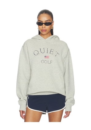Quiet Golf USA Hoodie in Grey. Size S. Also in M, L, XL/1X.