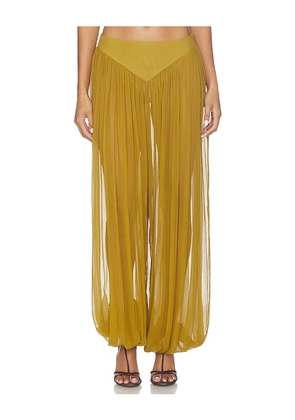 retrofete Marisel Pant in Brown. Size XXS. Also in XS, S, M, L, XL.