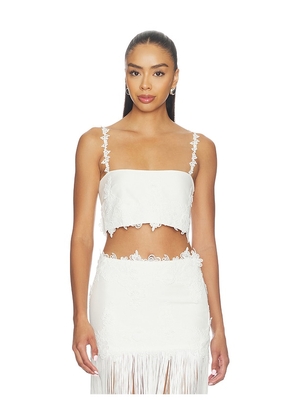retrofete Dextra Top in White. Size XXS. Also in XS, S, M, L, XL.