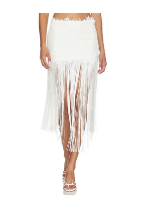 retrofete Amaris Skirt in Ivory. Size XXS. Also in XS, S, M, L, XL.