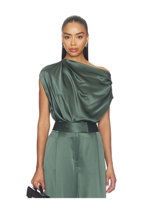 The Sei Draped Top in Dark Green. Size 0. Also in 6, 8.