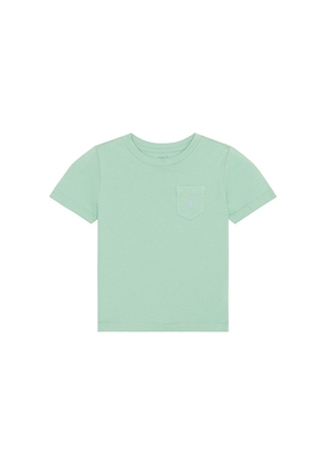 Polo Ralph Lauren Kids Short Sleeve Cotton Jersey Pocket T-shirt in Green. Size 6. Also in 2, 3, 4, 5.