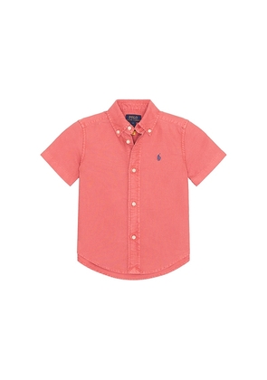 Polo Ralph Lauren Kids Short Sleeve Oxford Collared Sport Shirt in Red. Size 6. Also in 2, 3, 4.