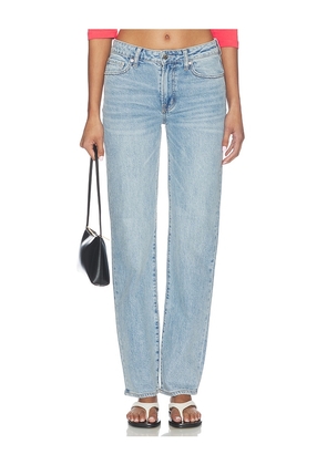 PISTOLA Aleks High Rise Straight Long Jeans in Blue. Size 23. Also in 24, 25, 26, 27, 28, 29, 30, 31.