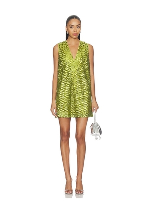 SIMONMILLER Fountain Sequin Dress in Green. Size XS. Also in S, M, L, XL.