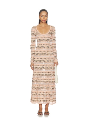 Ulla Johnson Sia Shortsleeve Knit Dress in Multi. Size XS. Also in S, M, L, XL.