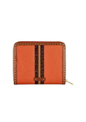 WOLF Ida Travel Jewelry Portfolio in Orange.
