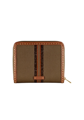 WOLF Ida Travel Jewelry Portfolio in Brown.