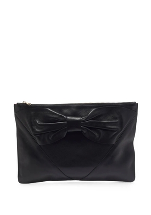 Red Valentino Vintage bow-embellished clutch bag - Black