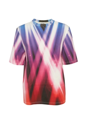 The Attico Bella graphic-print T-shirt - Purple