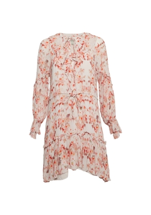 AllSaints floral-print mini dress - Neutrals