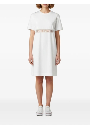 Givenchy Pre-Owned lace-trim short-sleeve mini T-shirt dress - White