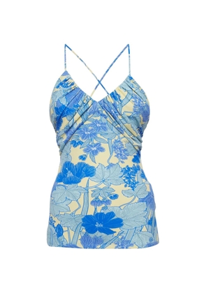 Roberto Cavalli Vintage floral-print top - Blue