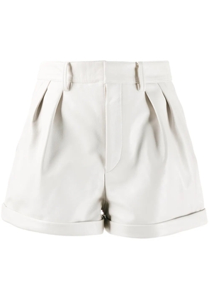 ISABEL MARANT Fabot pleated short shorts - Neutrals