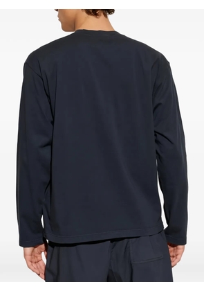 Stone Island logo-patch long-sleeve T-shirt - Blue