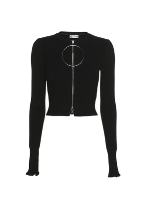Paco Rabanne Pre-Owned cropped zip-up cardigan - Black