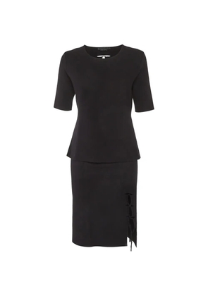 Alexander Wang short-sleeve lace-up skirt set - Black