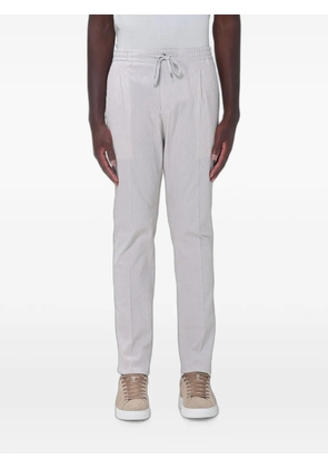 PT Torino drawstring seersucker trousers - Neutrals