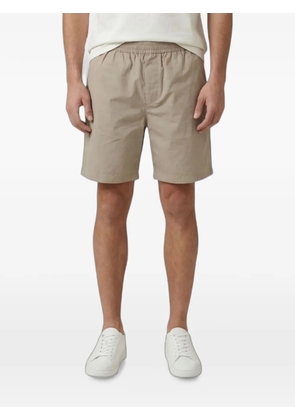 Emporio Armani elasticated logo-plaque shorts - Neutrals